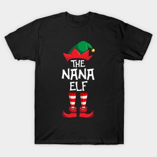 Nana Elf Matching Family Christmas T-Shirt